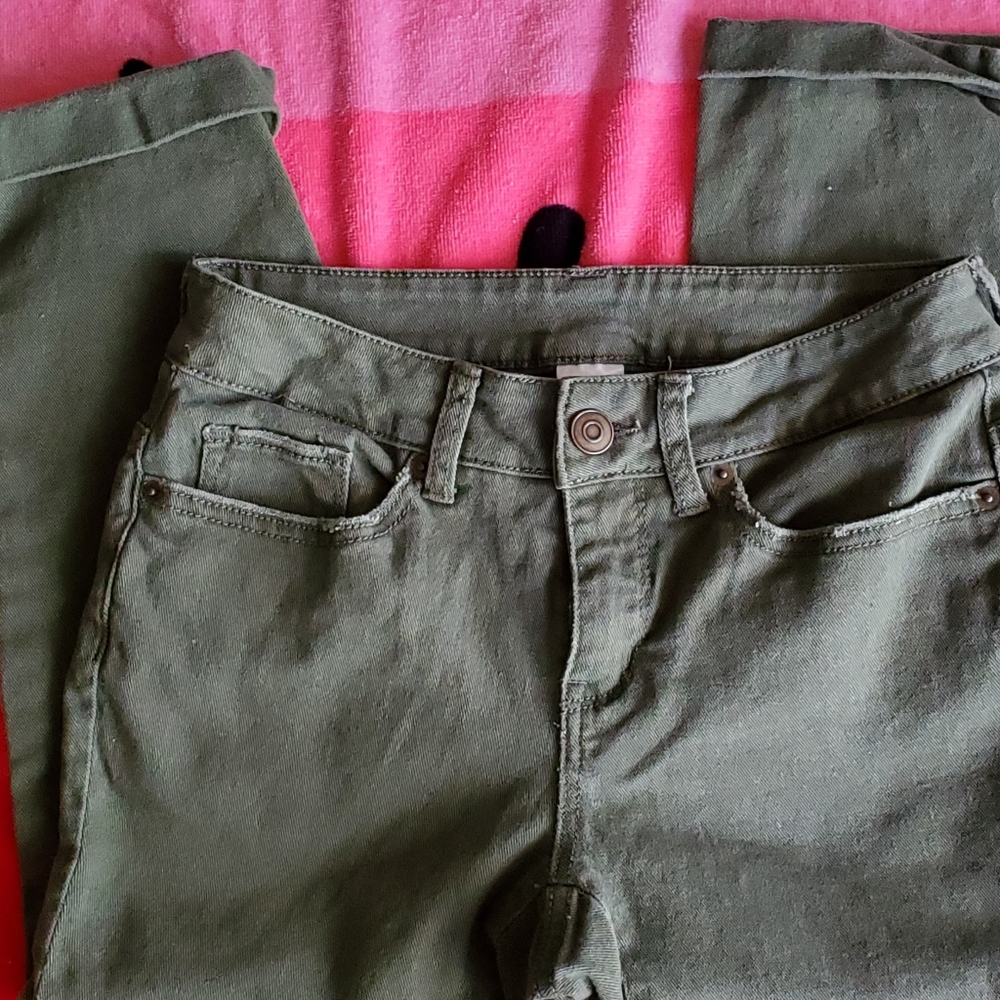 Olive Green Jeans